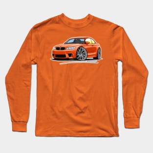 BMW 1M Coupe Orange Long Sleeve T-Shirt